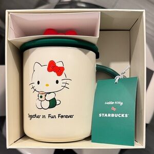 Hello Kitty x Starbucks Mug with Green Handle